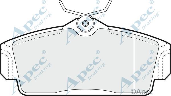 APEC BRAKING stabdžių trinkelių rinkinys, diskinis stabdys PAD1082